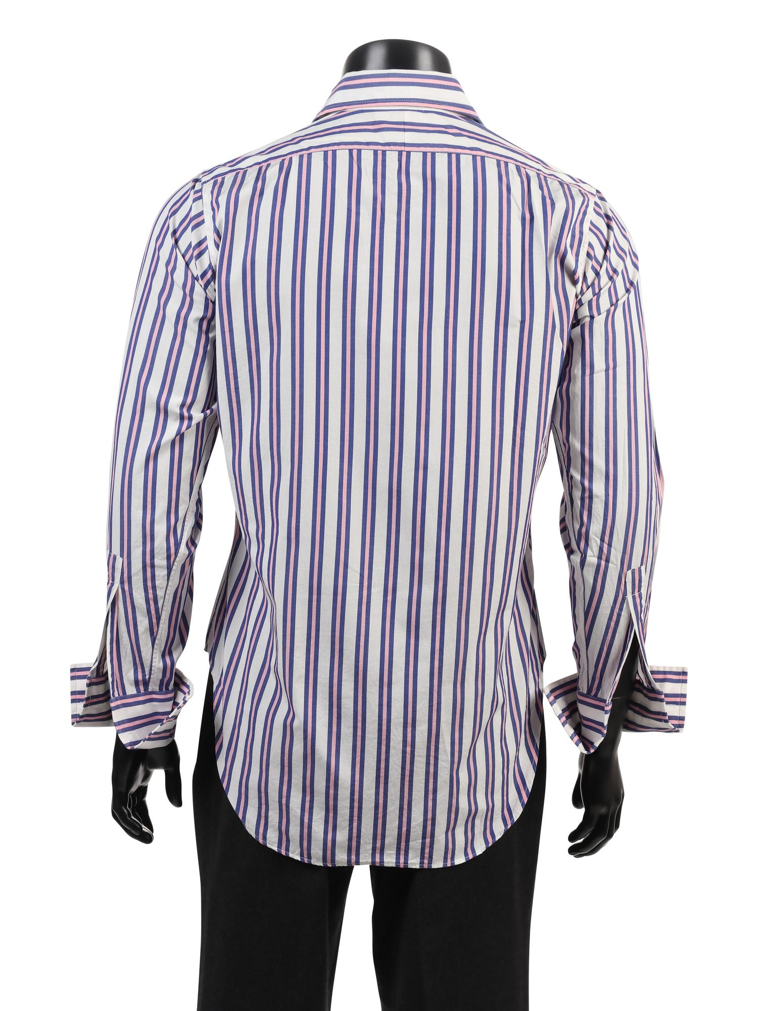Group of Vintage Men's Designer Shirts, 1990-2000s: Harvey and Hudson, Valentino & Bagutta