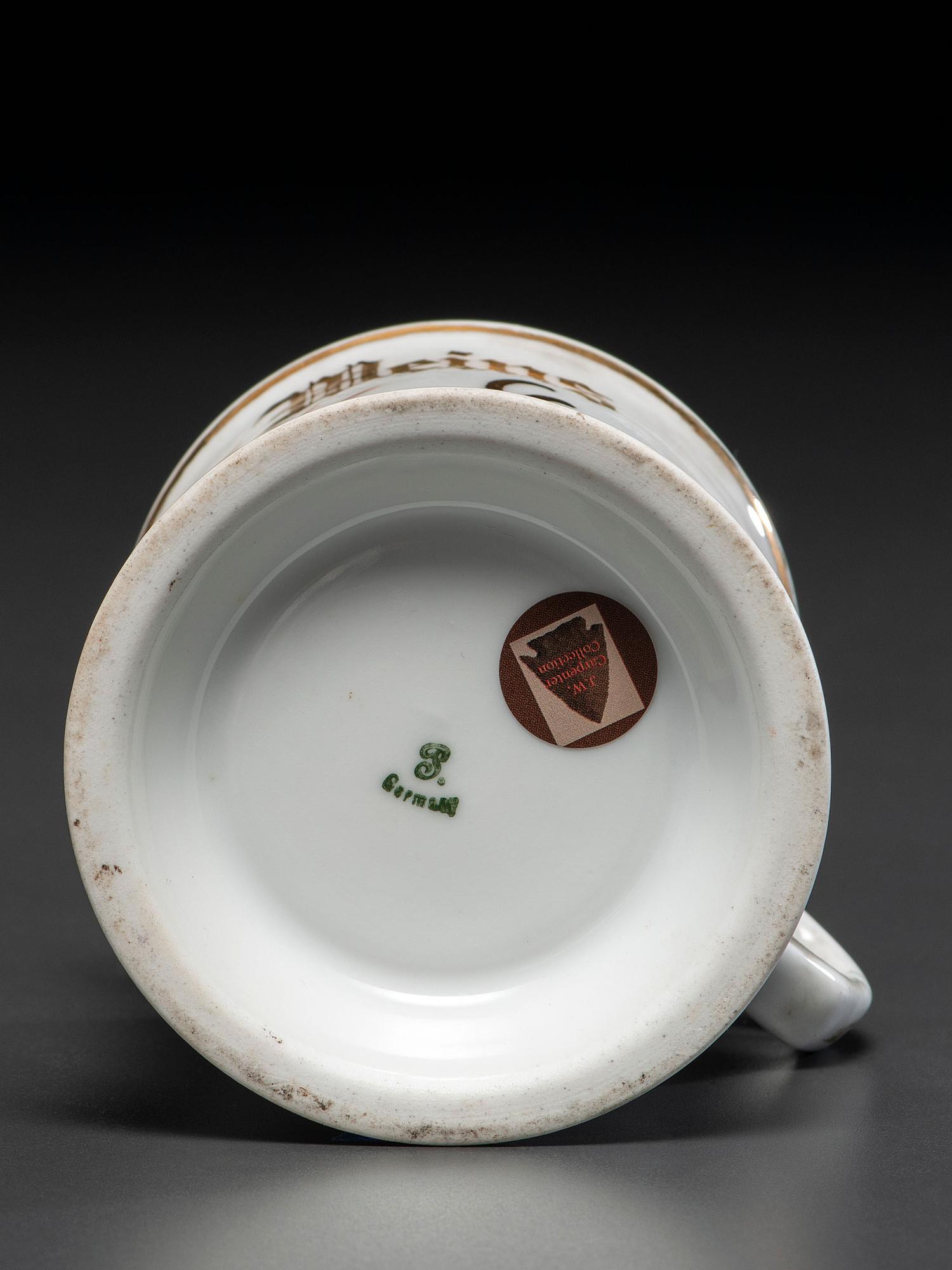 An Electrician's Porcelain Occupational Shaving Mug