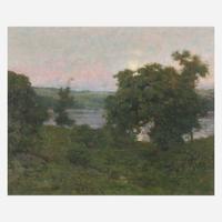 Charles Harold Davis (American, 1856-1933) Moonrise at Twilight