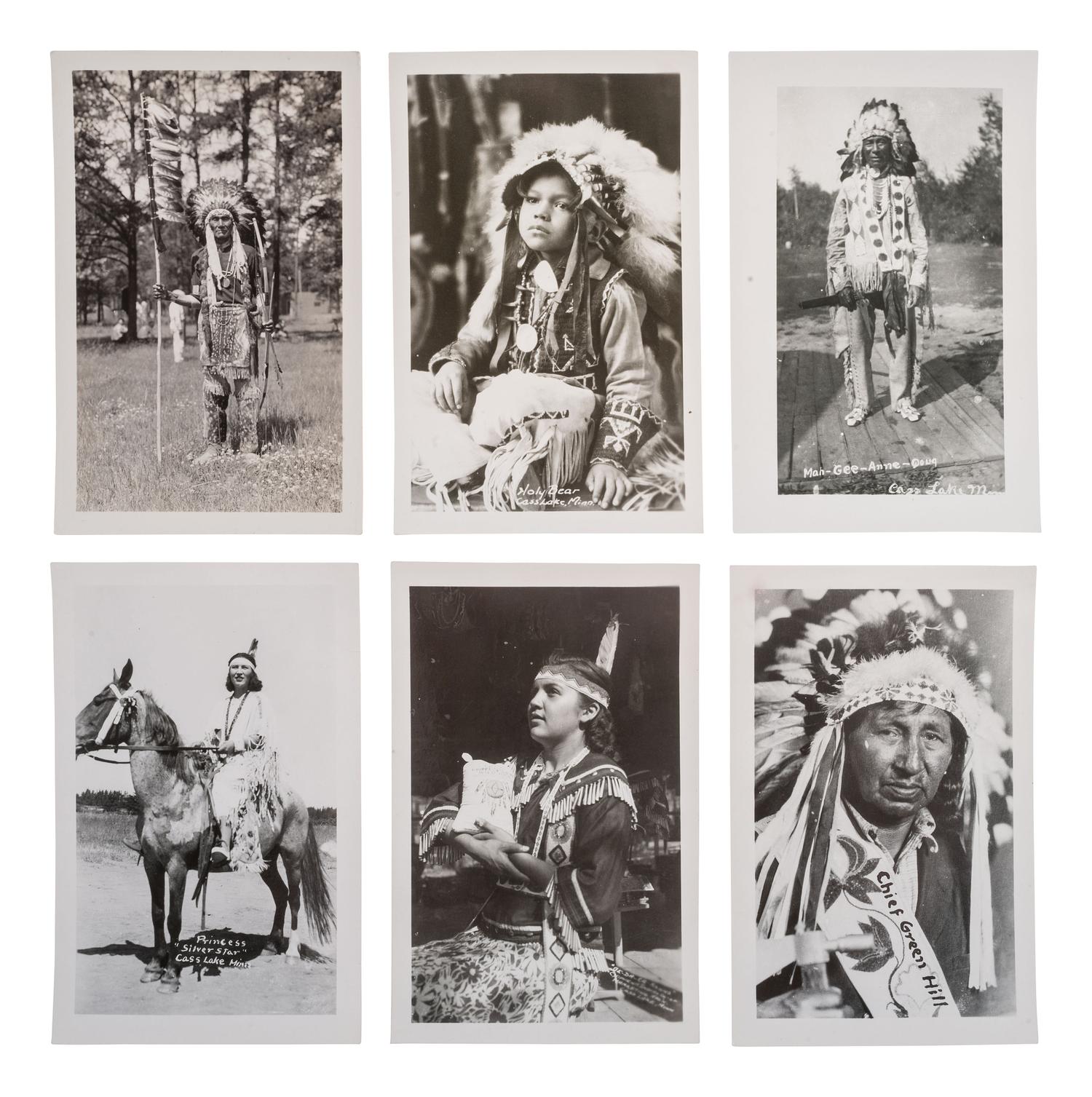 [NATIVE AMERICANS]. 180+ items, incl. RPPCs & "Indian Chewing Gum" cards.