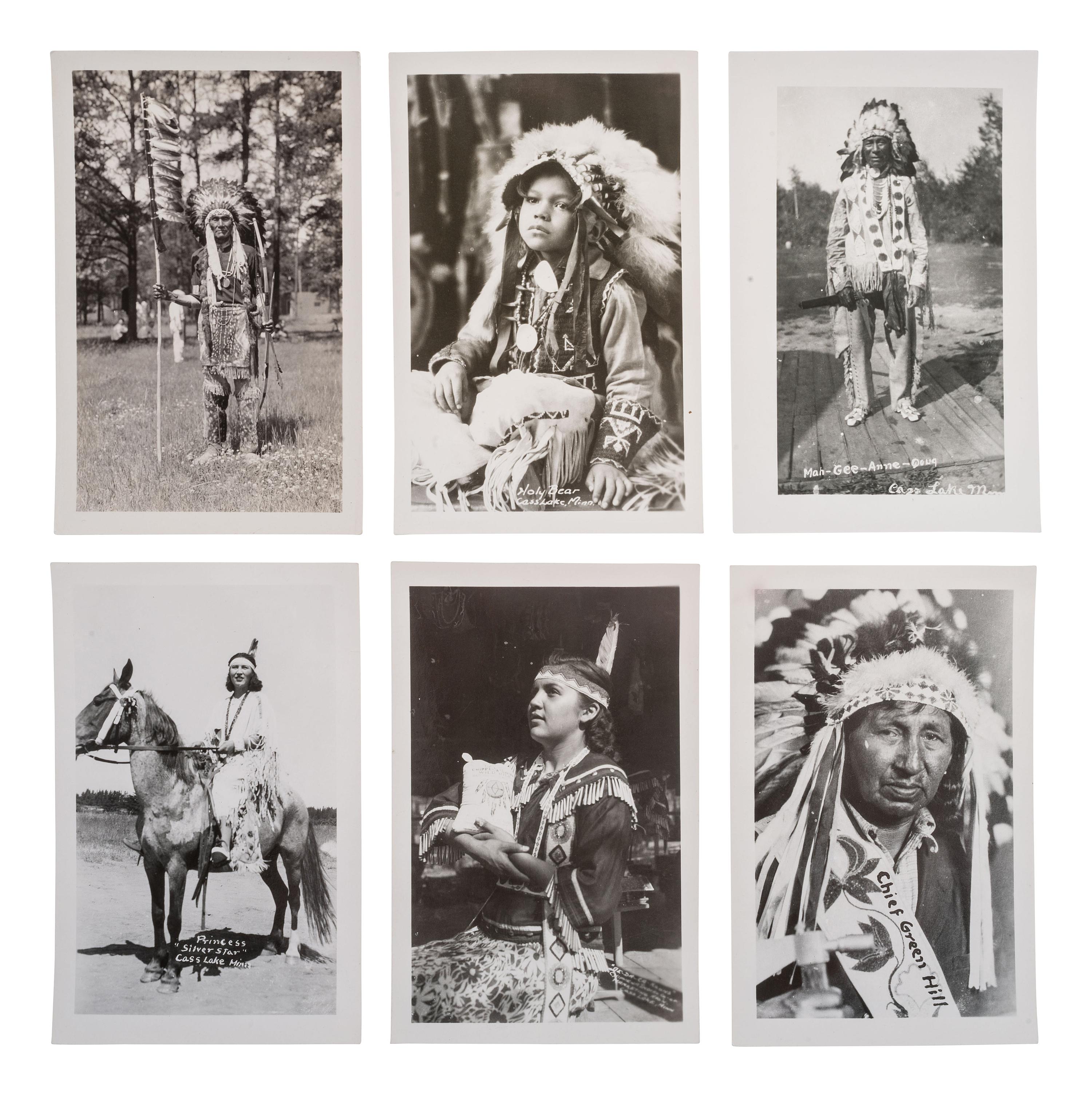 [NATIVE AMERICANS]. 180+ items, incl. RPPCs & "Indian Chewing Gum" cards.