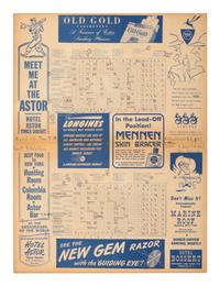 An Original April 13, 1947 Brooklyn Dodgers vs. New York Yankees Ebbets Field Program / Scorecard from Jackie Robinson's Last Exhibition Game Before Major League Debut