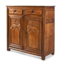 A French Provincial Carved Oak Cabinet