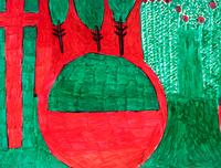 Untitled (Prehistoric Animals), Untitled (Prehistoric Enviornment) and Untitled (Prehistoric Enviornment) (three works)