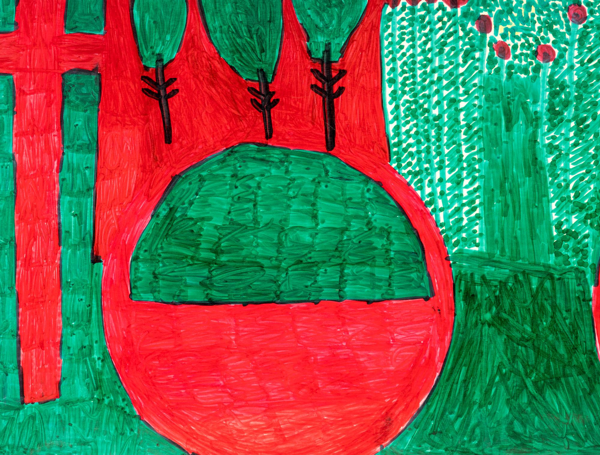Untitled (Prehistoric Animals), Untitled (Prehistoric Enviornment) and Untitled (Prehistoric Enviornment) (three works)