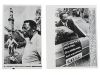 [CIVIL RIGHTS]. EVERS, Charles (1922-2020). A group of 3 items involving the African American mayor and civil rights leader, incl. document signed and press photographs.