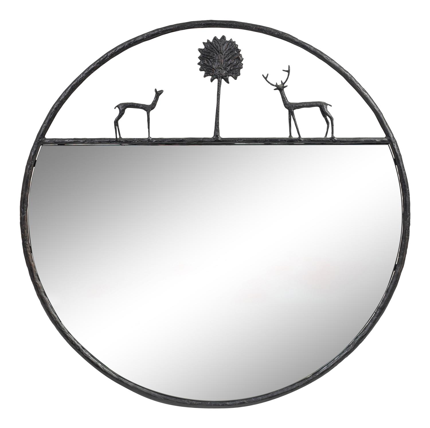 A Bronze Mirror in the Manner of Diego Giacometti — 20TH CENTURY