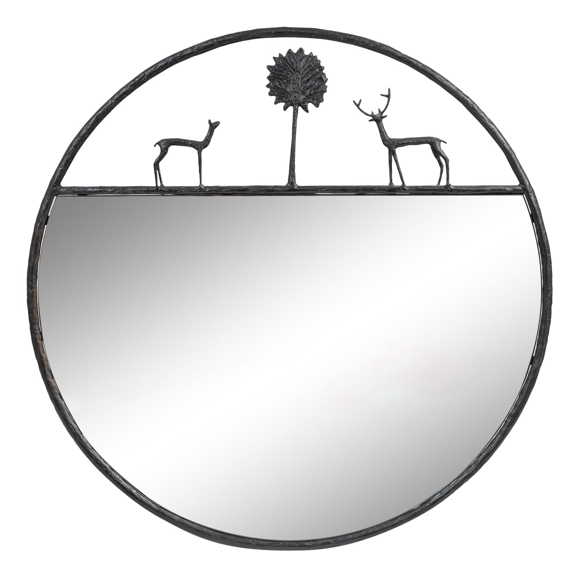 A Bronze Mirror in the Manner of Diego Giacometti — 20TH CENTURY