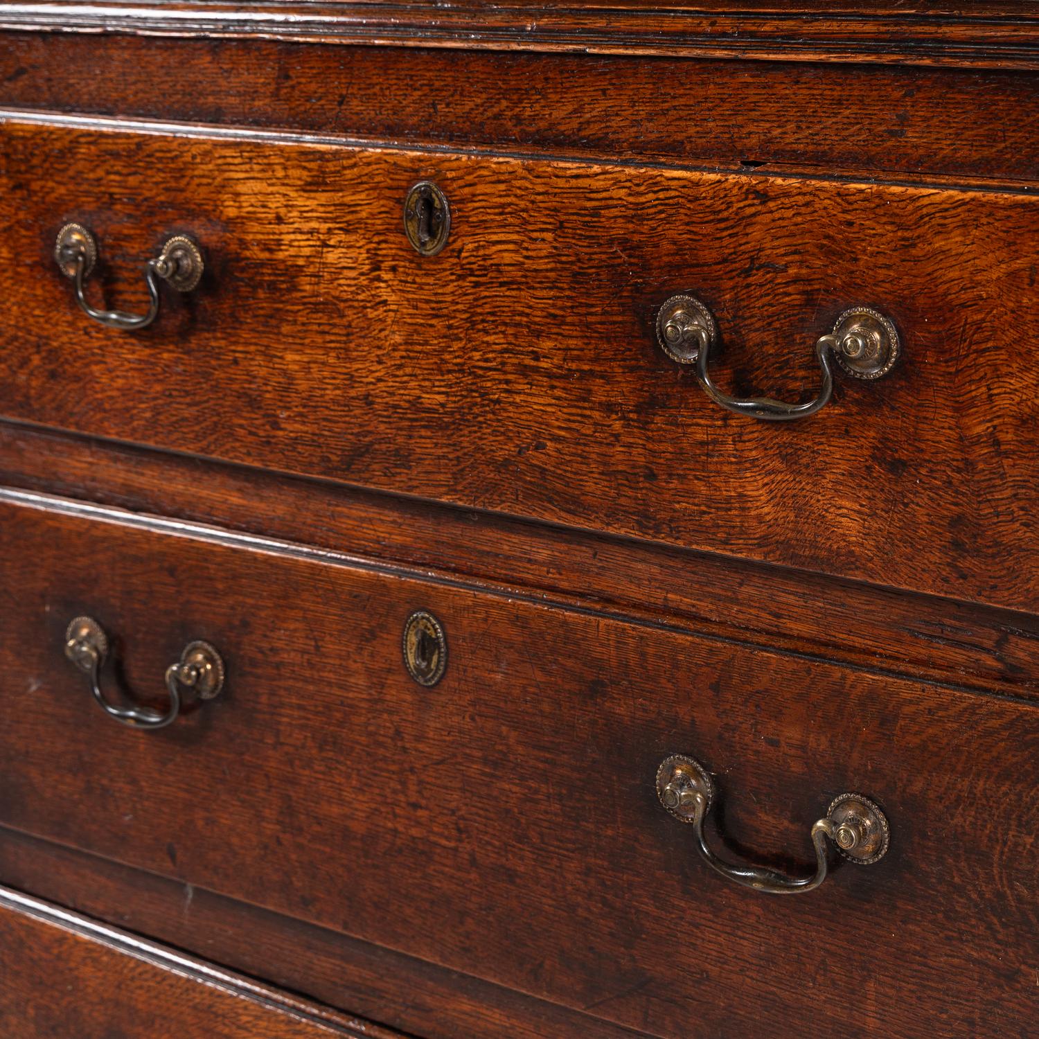 An English Oak Corner Cabinet