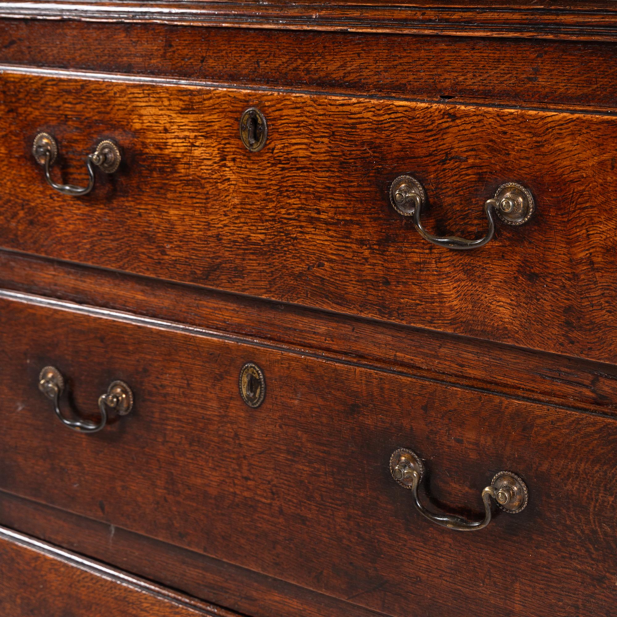 An English Oak Corner Cabinet