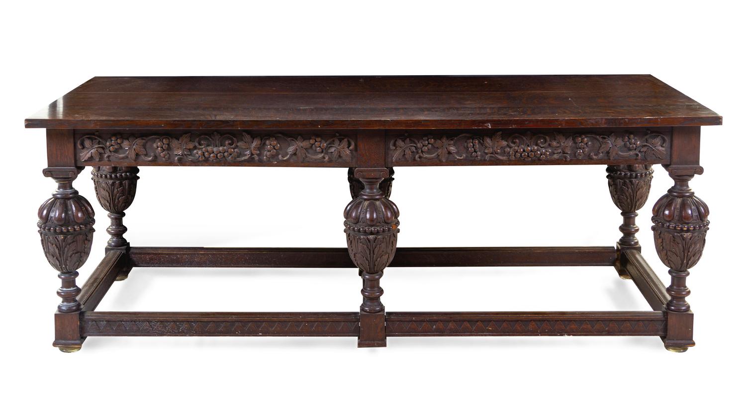 A Jacobean Style Oak Refectory Table