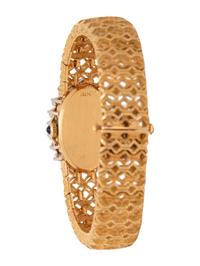 EBEL, 18K YELLOW GOLD AND DIAMOND WRISTWATCH