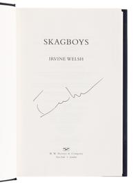 WELSH, Irvine (b. 1958). A group of 9 works by Welsh, MOST FIRST EDITION, ALL SIGNED OR INSCRIBED, comprising: