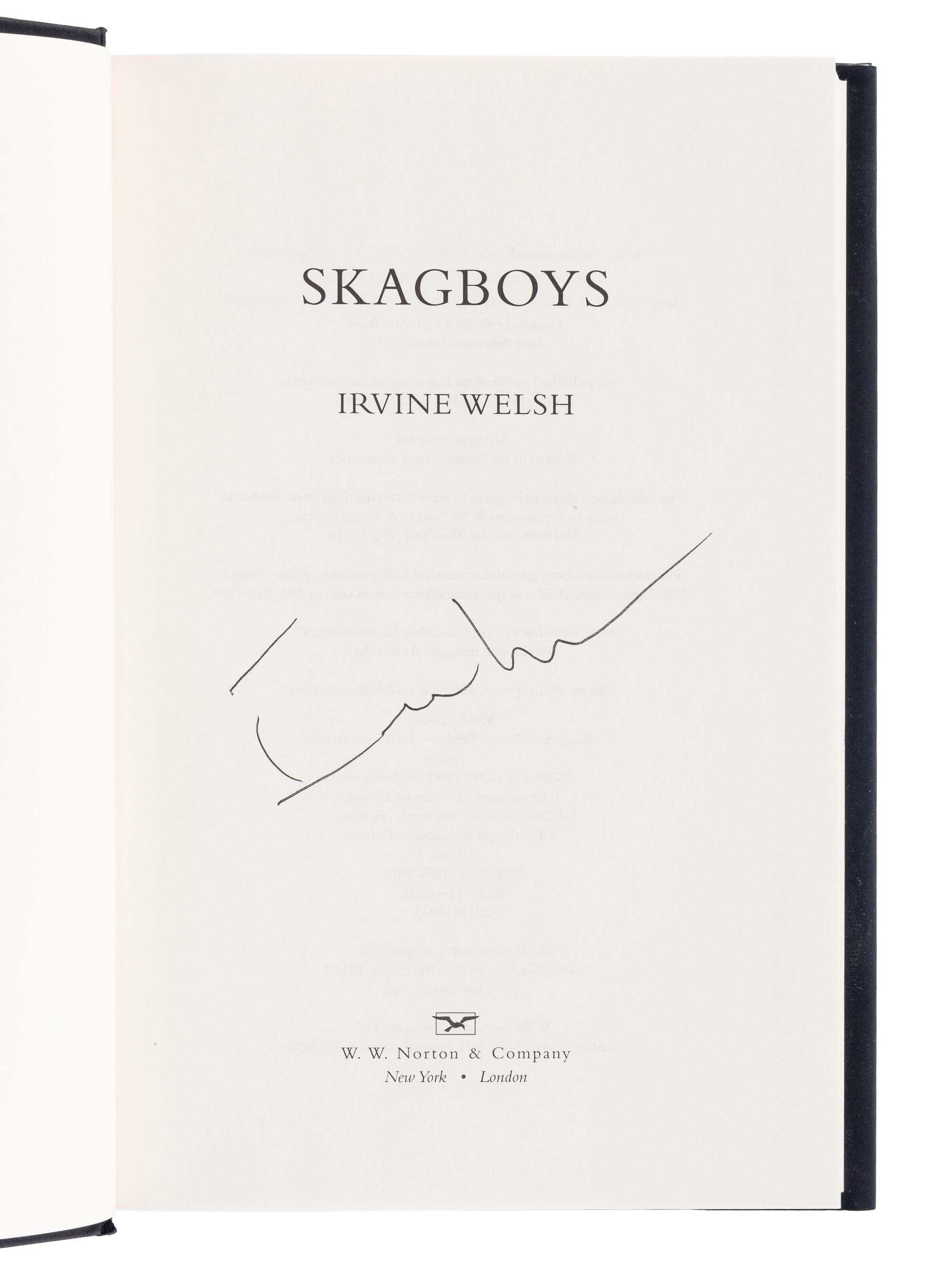 WELSH, Irvine (b. 1958). A group of 9 works by Welsh, MOST FIRST EDITION, ALL SIGNED OR INSCRIBED, comprising: