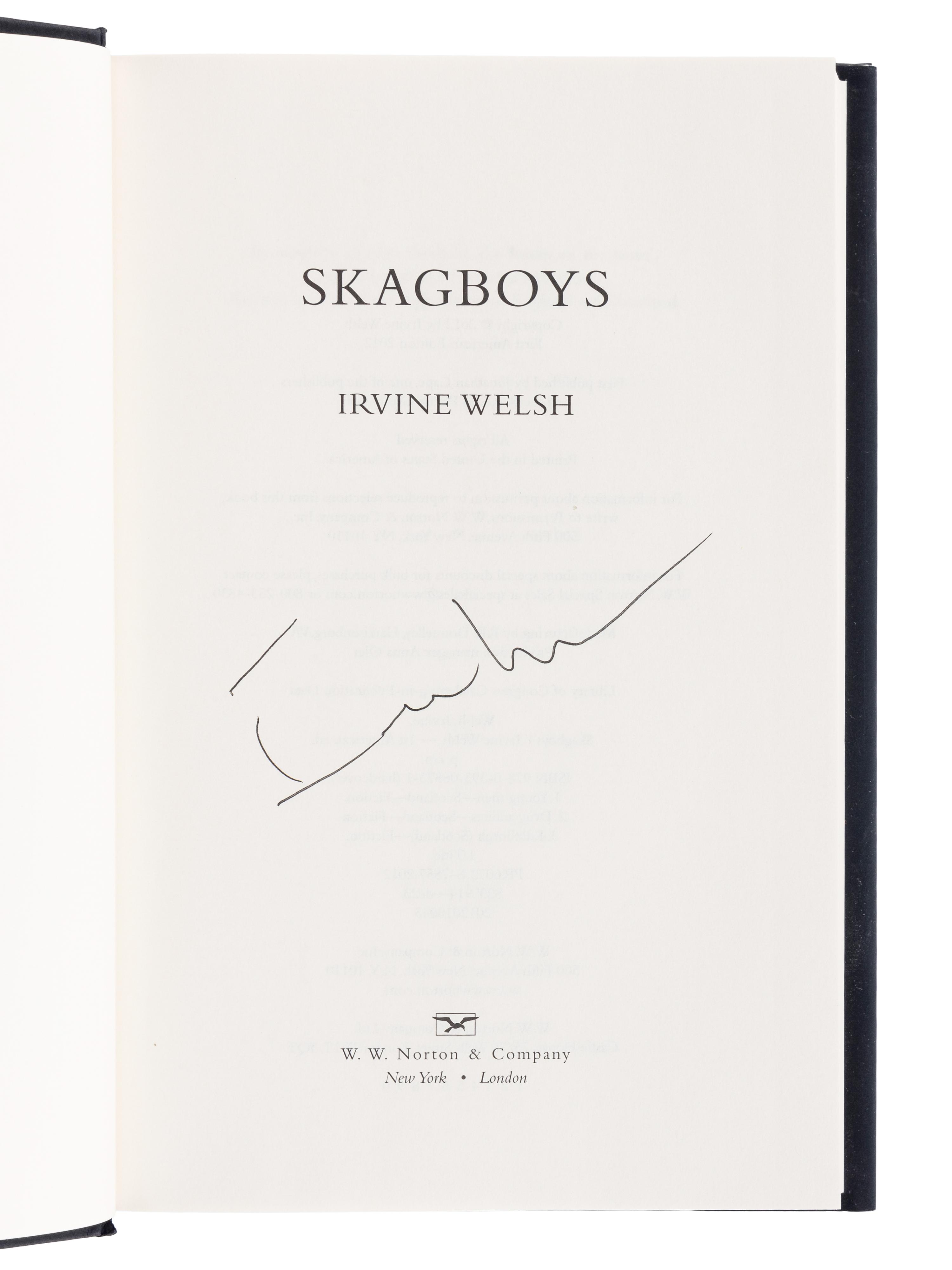 WELSH, Irvine (b. 1958). A group of 9 works by Welsh, MOST FIRST EDITION, ALL SIGNED OR INSCRIBED, comprising: