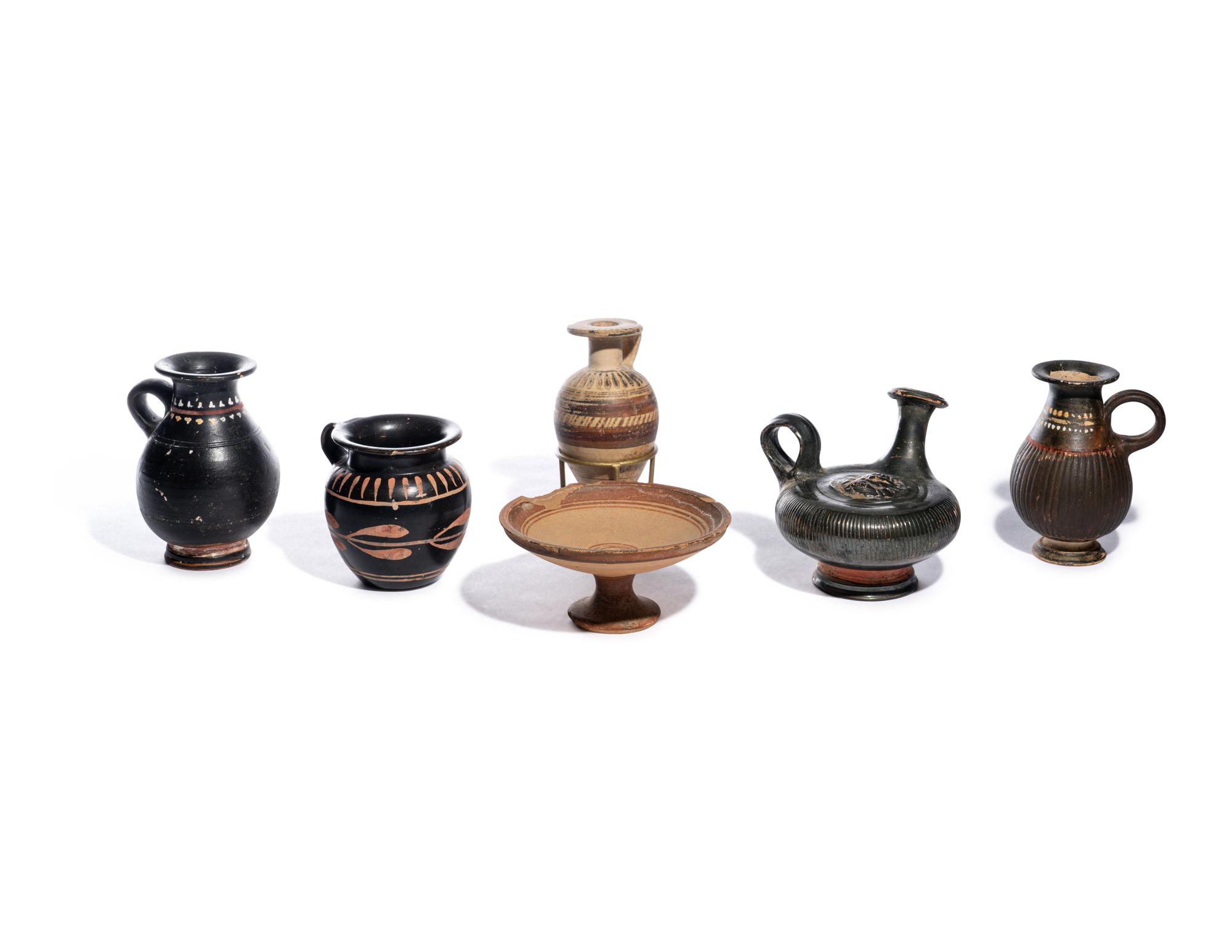 Six Greco-Roman Terracotta Vessels