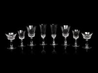A Val Saint Lambert Cut Glass Stemware Service