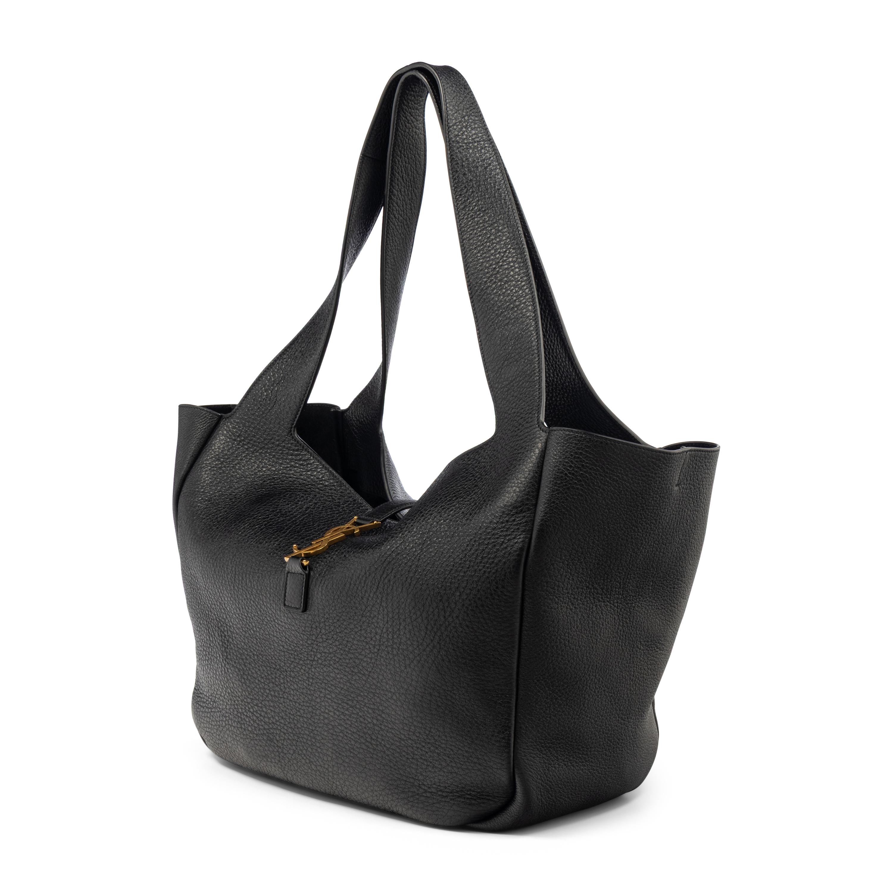 SAINT LAURENT, MEDIUM LEATHER SHOPPING TOTE