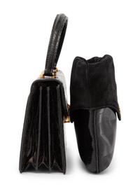 Two Gucci Handbags, Crocodile Top-Handle Bag and Lizard & Suede Crossbody Bag, 1960-70s