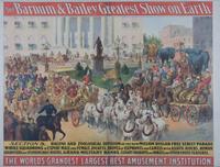 A Barnum and Bailey Advertising Print, , The Barnum and Bailey Greatest Show on Earth, depicting "Section 8", color lithograph (centerf