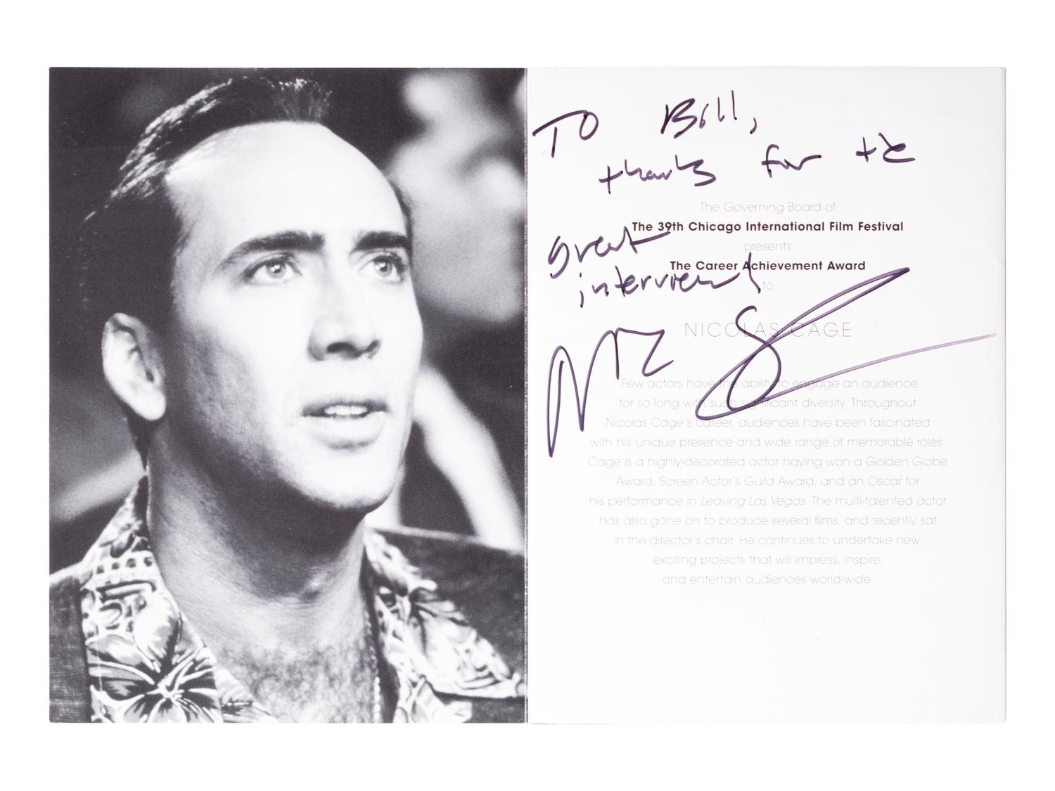 (Film Press Kits) A group of 13 press kits and production notes for various films and film festivals, many signed; comprising: