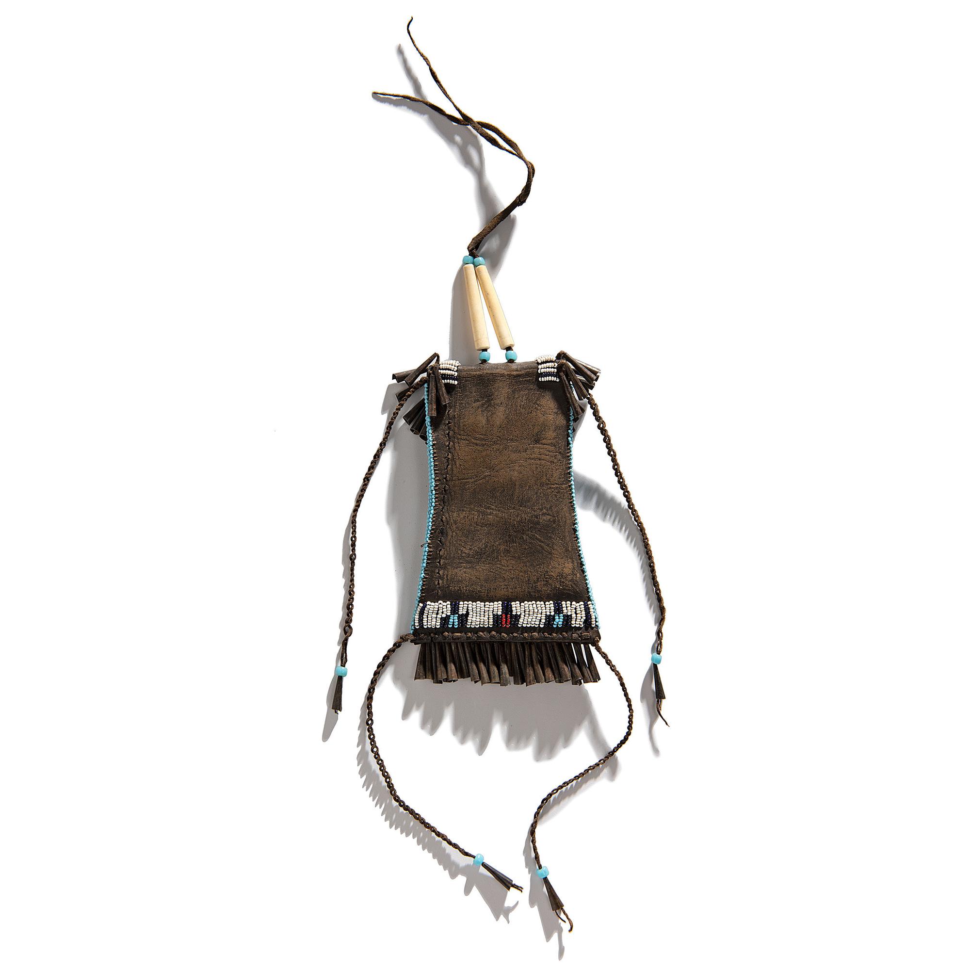 Southern Plains Beaded Hide Strike-a-Light Case