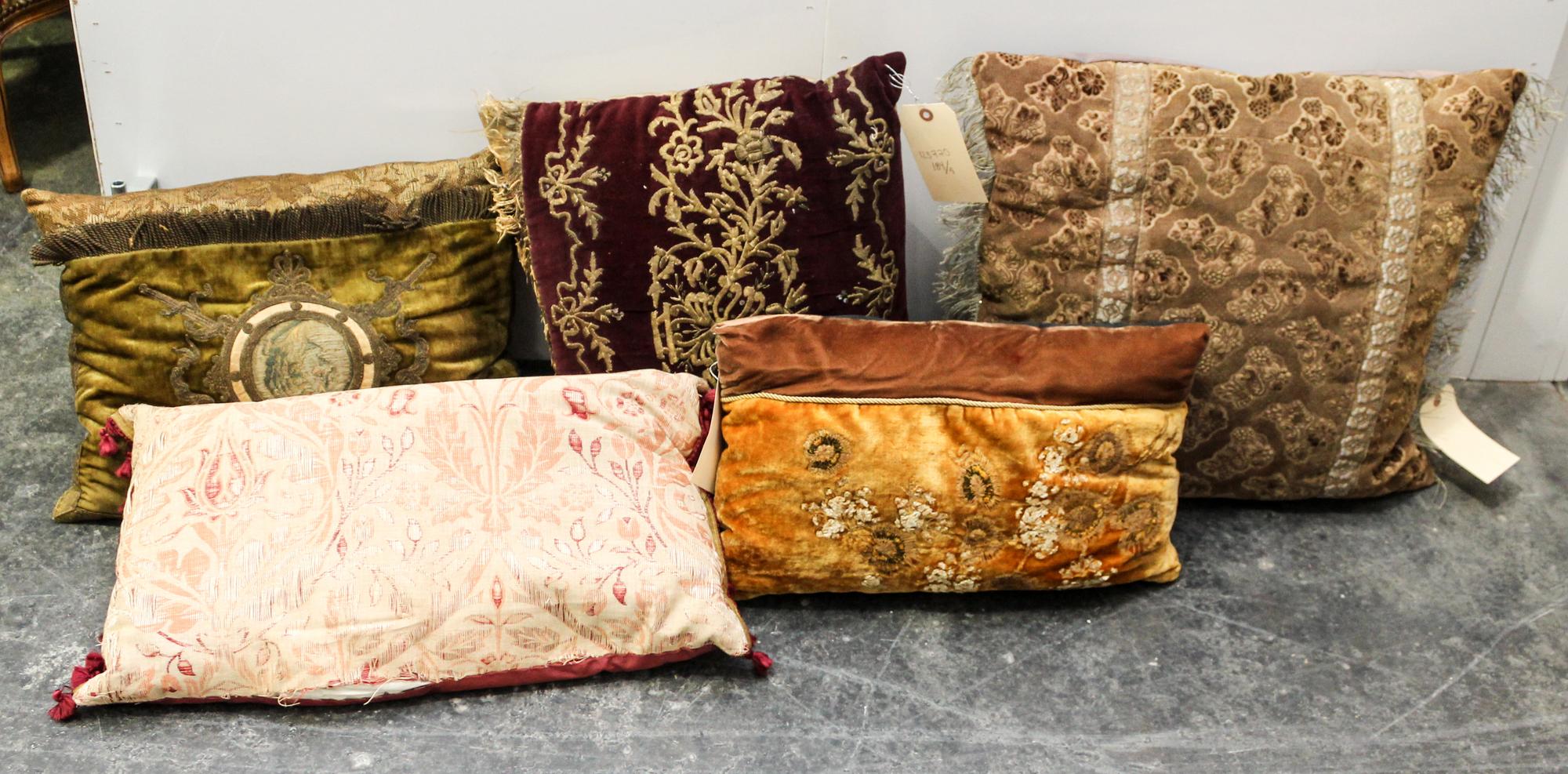 A Group of Nine Pillows