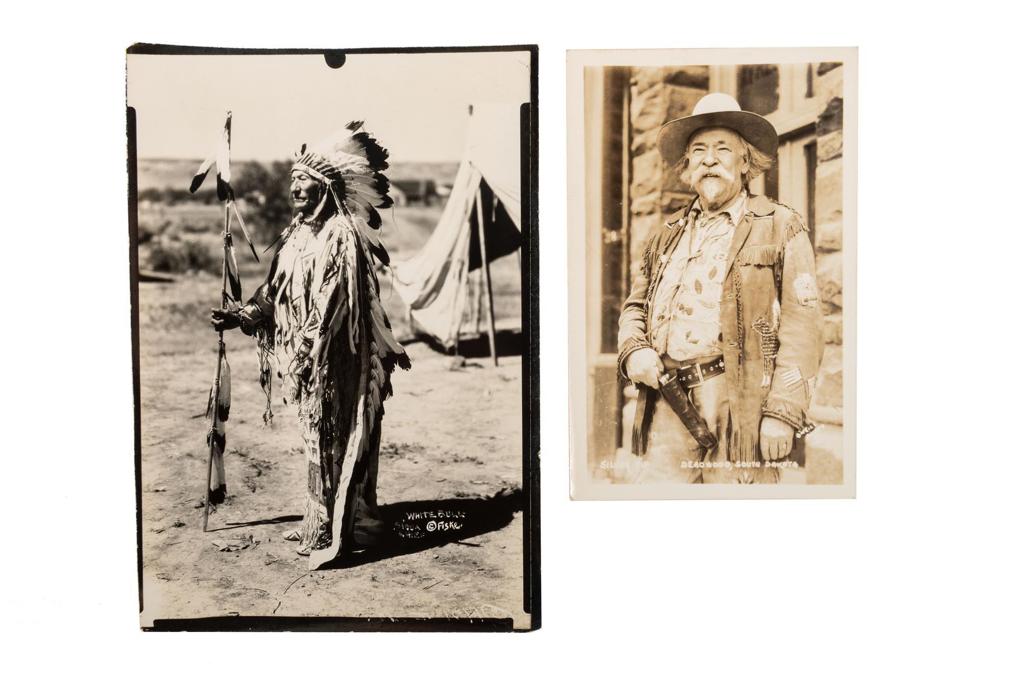 [DAKOTA] -- [WOUNDED KNEE]. A group of 6 photographs incl. Sioux subjects by Frank Bennett Fiske and scenes at Wounded Knee Battlefield.