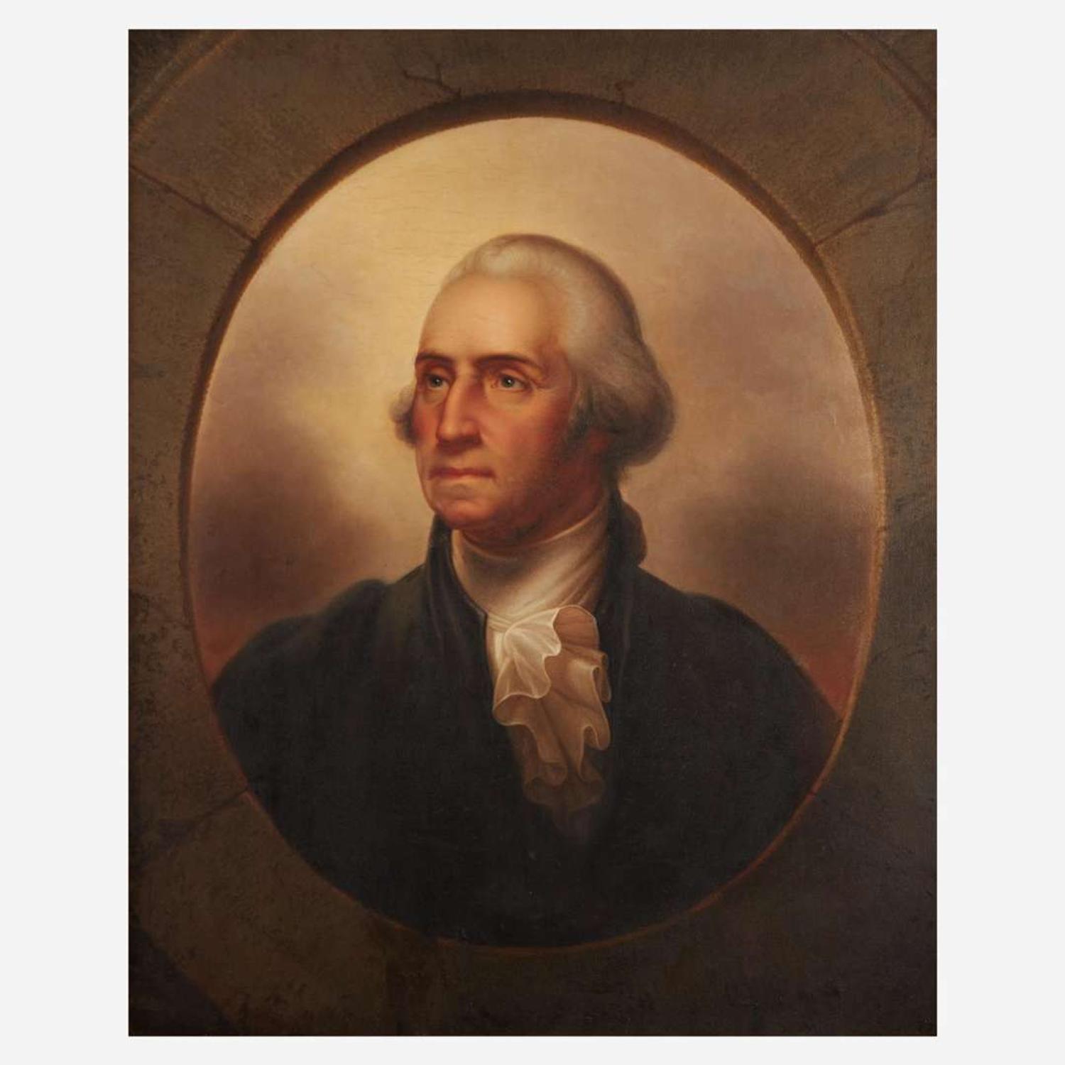 Rembrandt Peale (1778-1860) Portrait of George Washington (1732-1799) in Presidential Costume