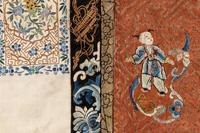 An Apricot Ground Embroidered Silk Lady’s Informal Robe