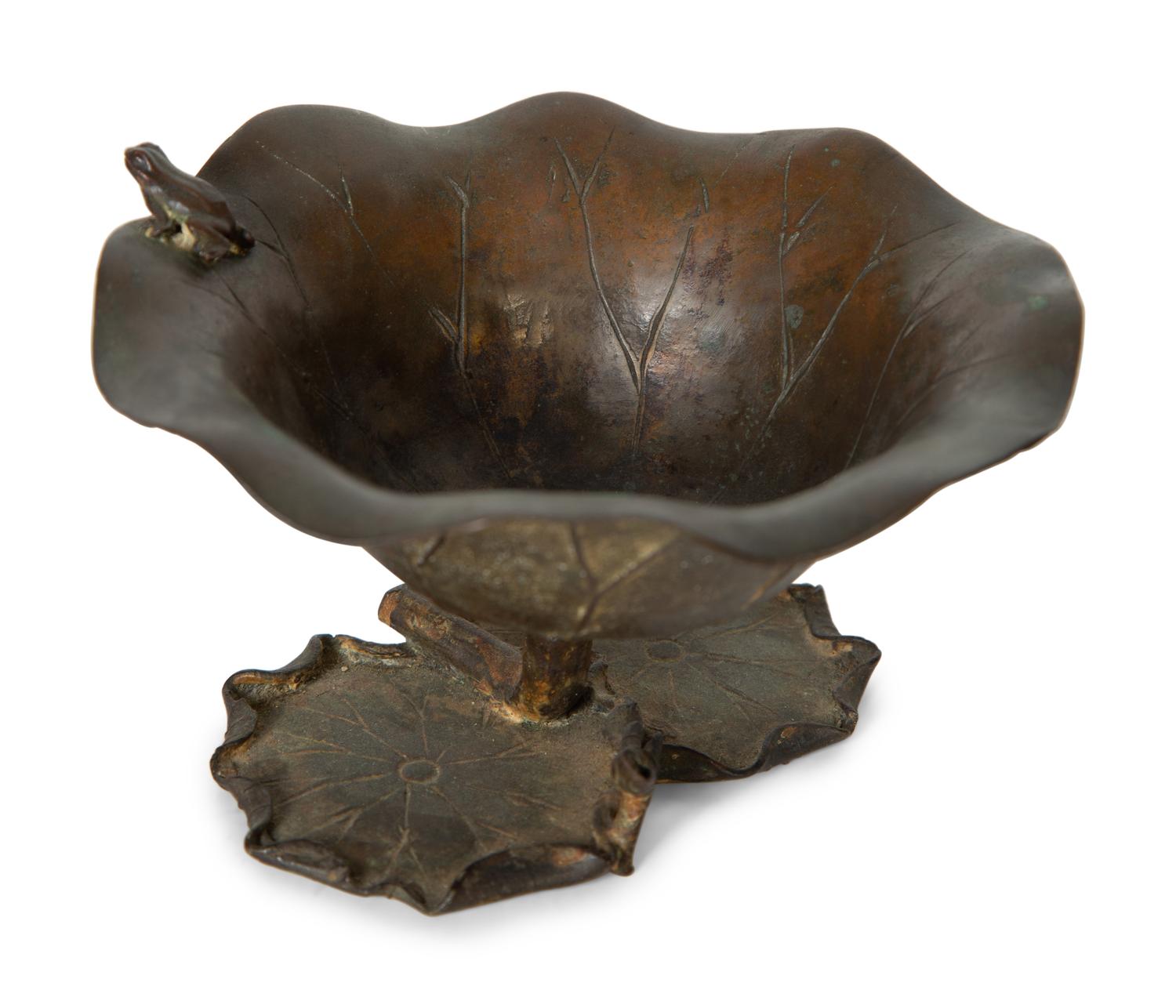 Three Continental Patinated Bronze Animalier Articles