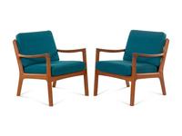 Pair of Lounge Chairs France & Daverkosen, Denmark
