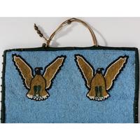 Plateau Beaded Flat Bag, with Horses and Eagles