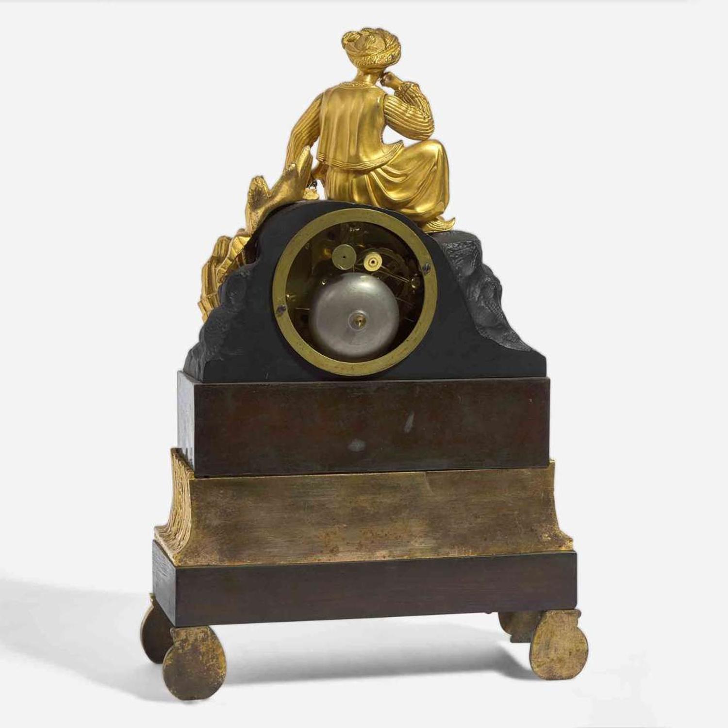 A German gilt and patinated bronze "Turkish" mantel clock Conrad Felsing, Berlin, circa 1820-1844