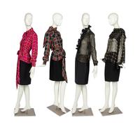 Four Designer Tops: Three Saint Laurent Rive Gauche & One Valentino, 1980s