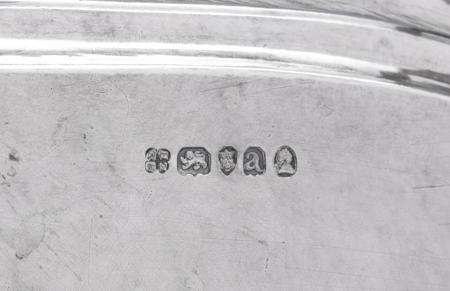 A George III Silver Armorial Tray