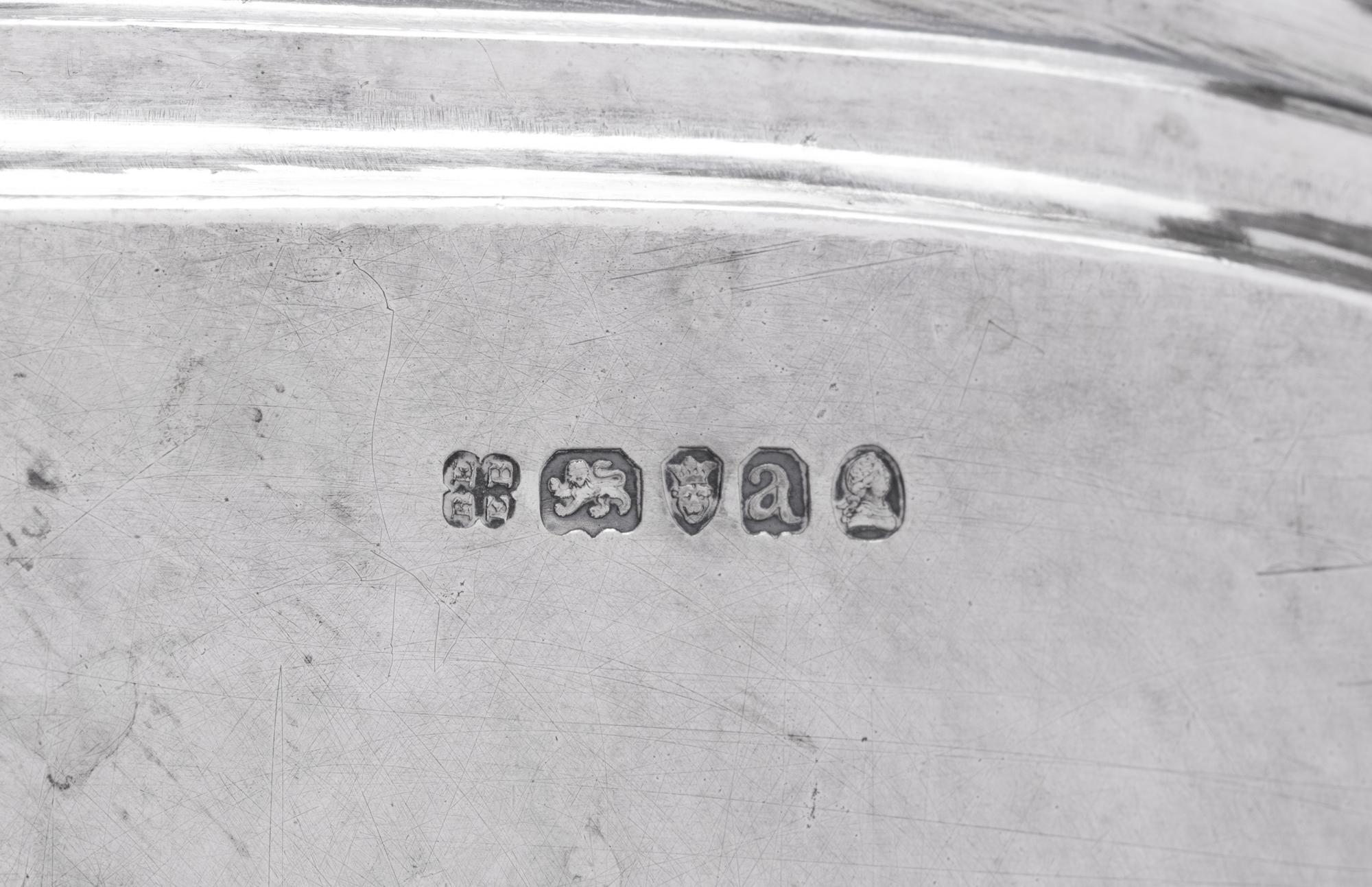 A George III Silver Armorial Tray