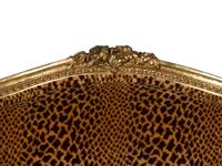 A Louis XVI Style Giltwood Bergère