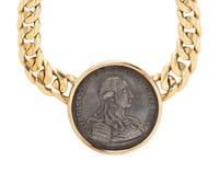 BULGARI, COIN AND YELLOW GOLD 'MONETE' NECKLACE