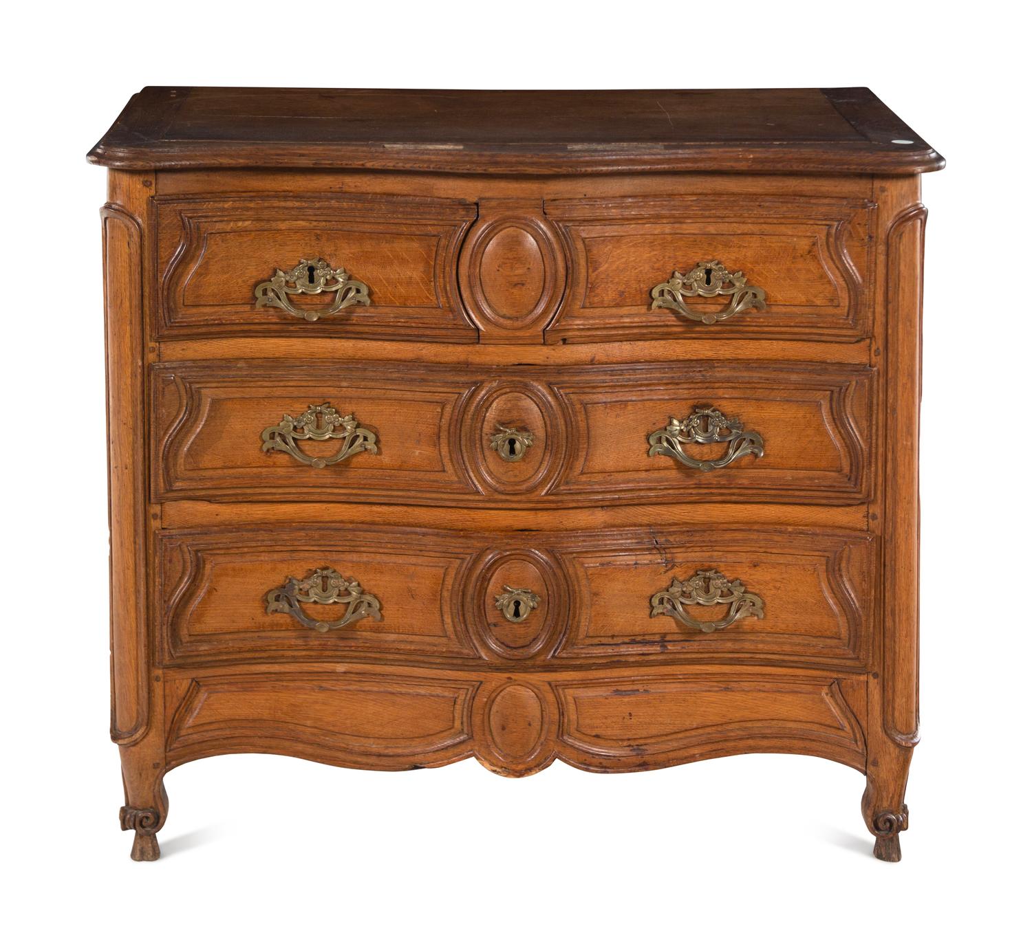 A French Provincial Walnut Commode