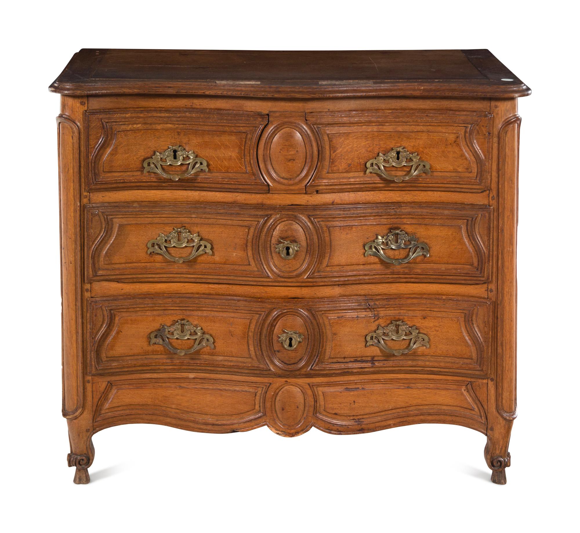 A French Provincial Walnut Commode