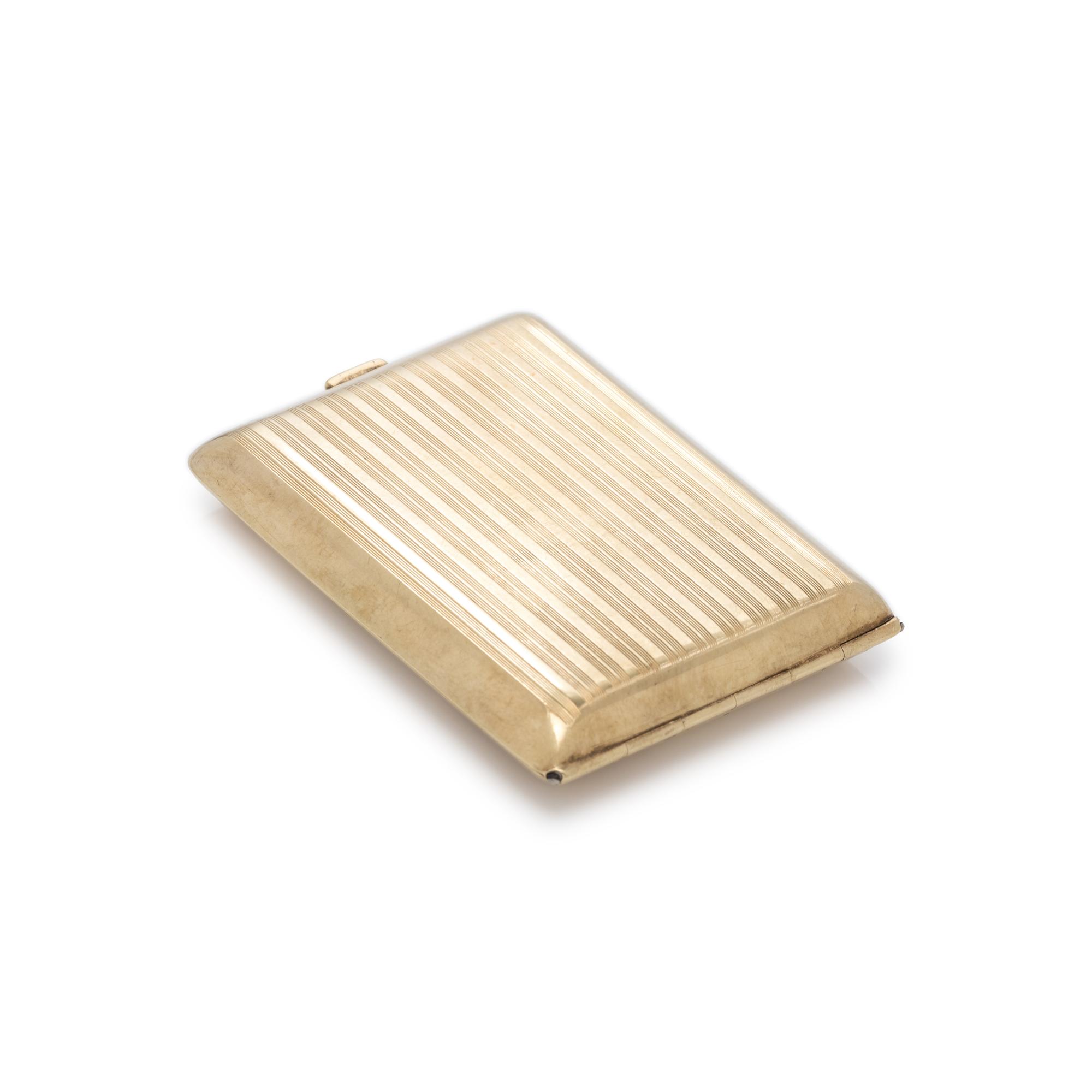 YELLOW GOLD CIGARETTE CASE