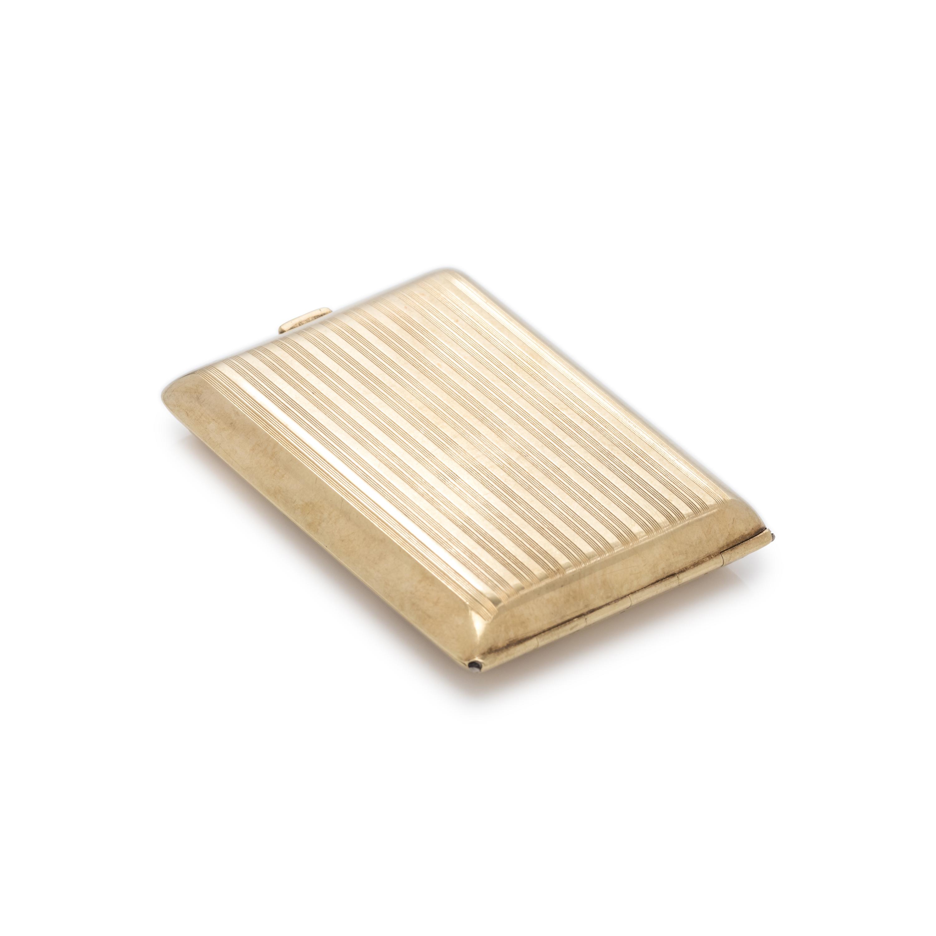 YELLOW GOLD CIGARETTE CASE