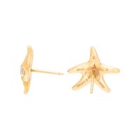 TIFFANY & CO., ELSA PERETTI, YELLOW GOLD AND DIAMOND STARFISH EARRINGS