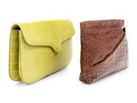 Two Designer Alligator Bags: One Lana Marks Clutch and One Bottega Veneta Clutch