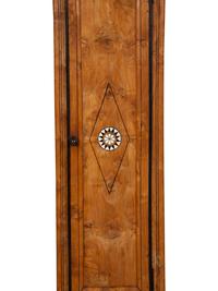 A French Fruitwood and Marquetry Tall Case Clock