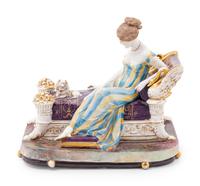 A Porcelain Figural Group