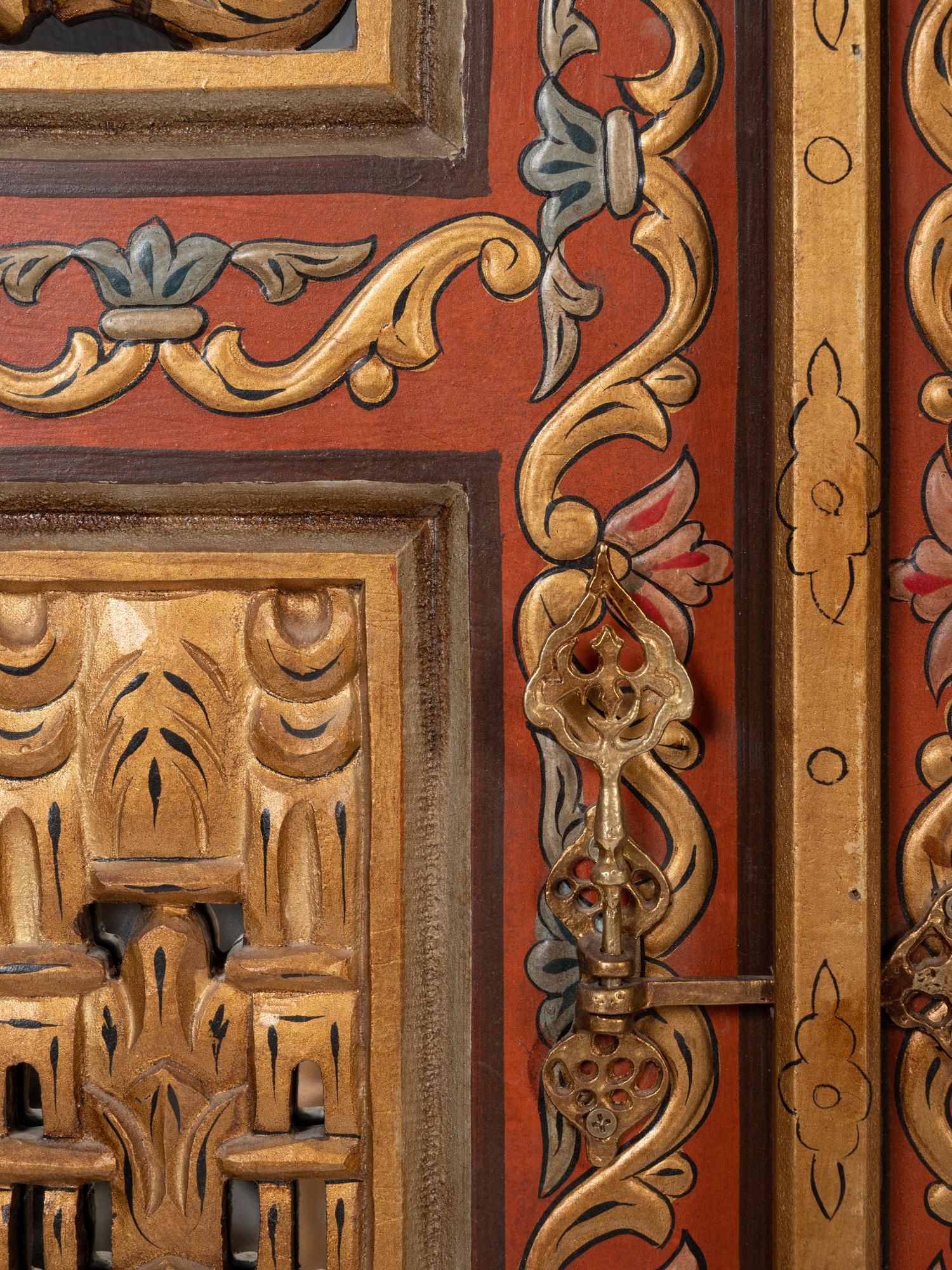 A Pair of Syrian Painted Doors