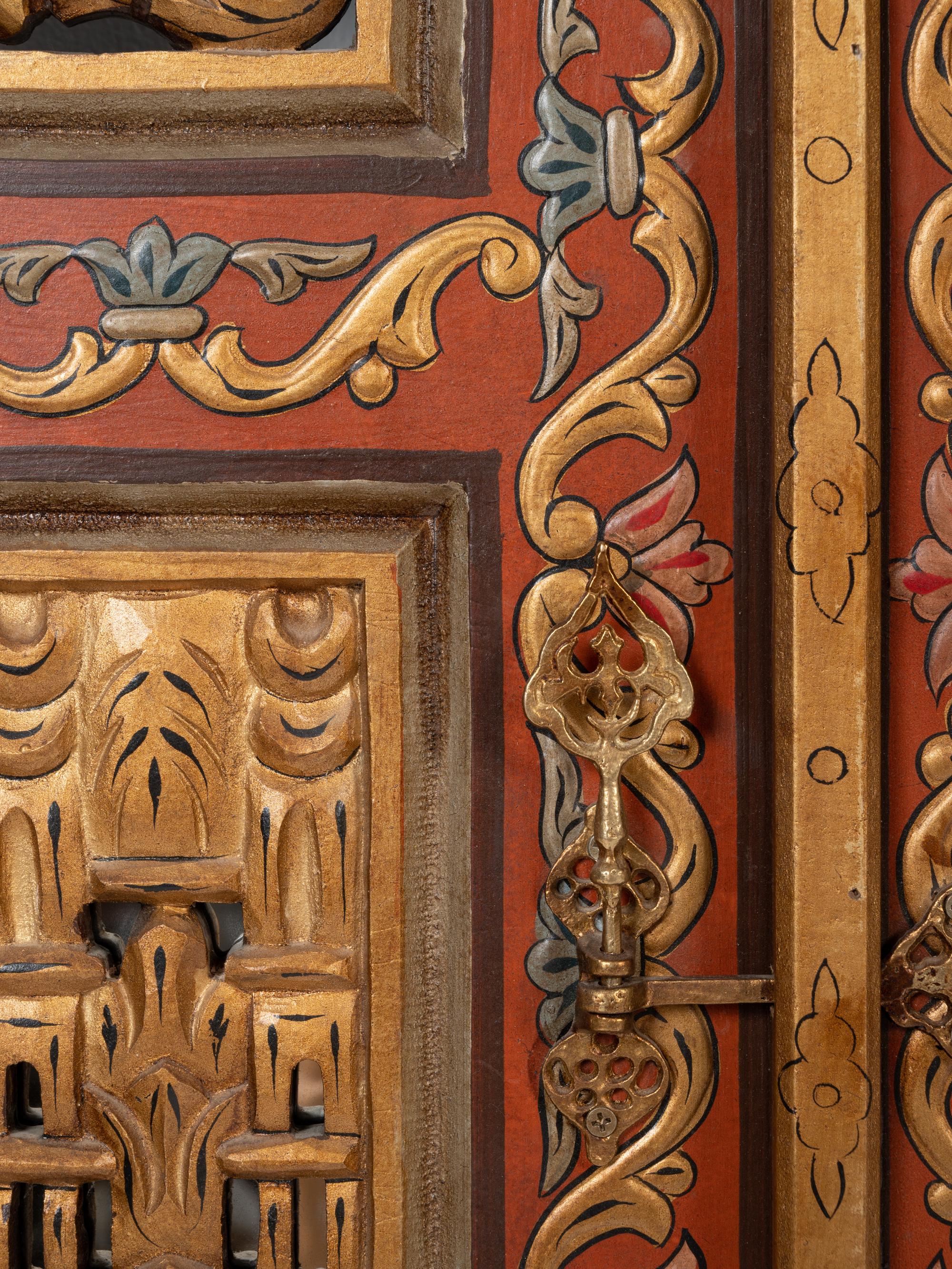 A Pair of Syrian Painted Doors