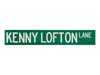 A 1997 Kenny Lofton Cleveland Indians Game Issued / Worn Jersey Presented to Sports Super Agent Steve Zucker with Kenny Lofton Lane Street Sign,